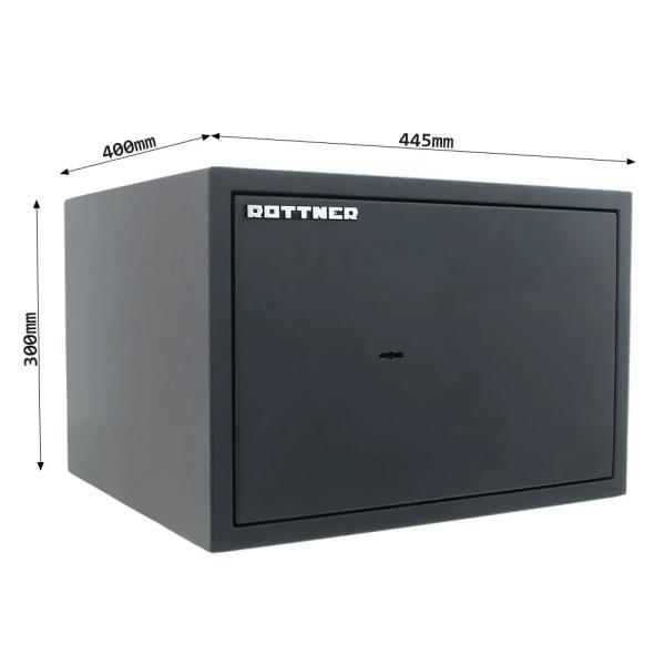 Rottner Möbeltresor S2 PowerSafe 300 Doppelbartschloss anthrazit T05722